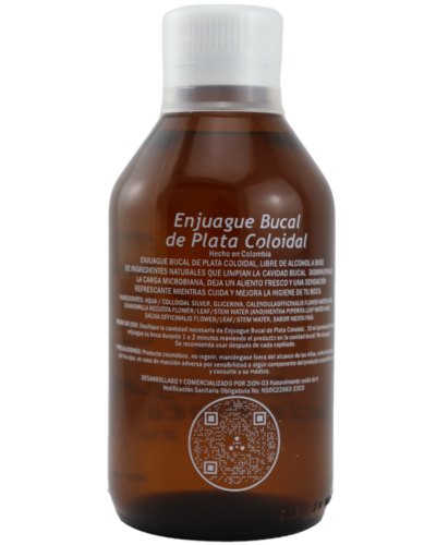 ENJUAGUE BUCAL DE PLATA COLOIDAL x250ml