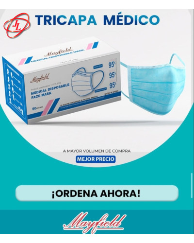 Tapabocas mayfield empaq. Individual termosellados quirurjicos invima