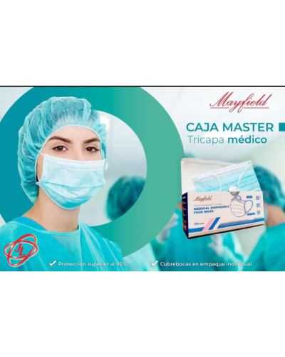 Tapabocas mayfield empaq. Individual termosellados quirurjicos invima