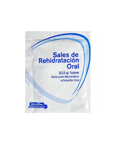 Caja por 25 sobres de sales de hidratacion . Suero 