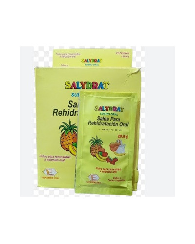 Caja por 25 sobres de sales de hidratacion . Suero 