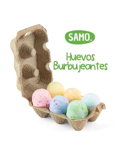 Huevos burbujeantes x6 para jugar
