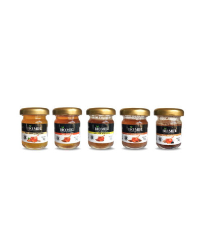 Estuche de mieles gourmet 5 unidades
