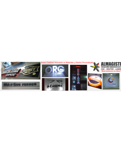 Avisos Creativos: Innovación en Materiales y Diseños Personalizados