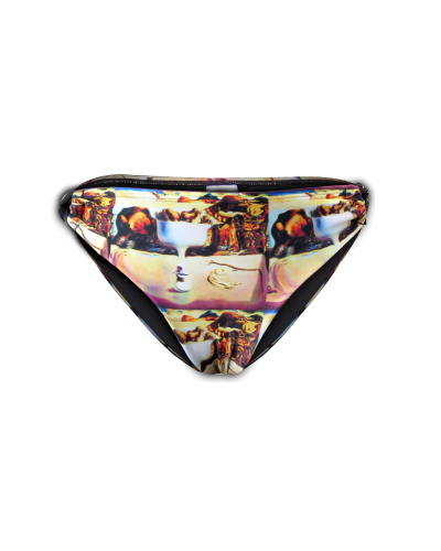 Face and Fruit Dish on a Beach Bottom