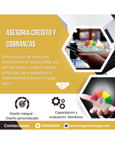 El servicio de Asesoría en Políticas de Crédito y Cobranza
