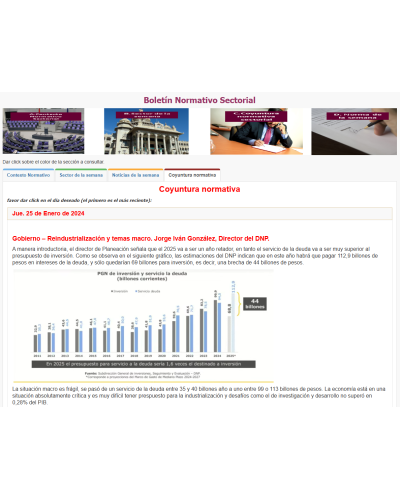 Boletín Normativo Sectorial