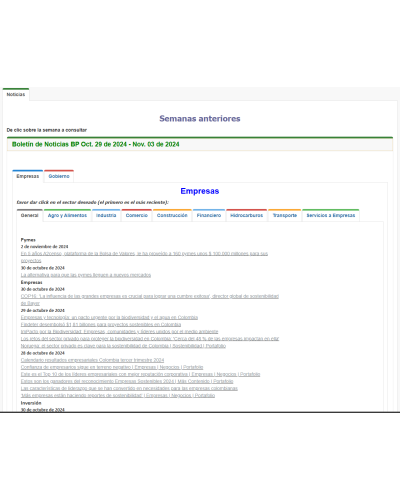 Boletín de Noticias Económicas