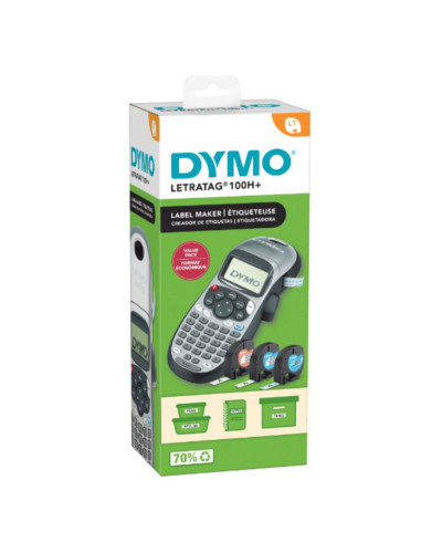 Kit rotuladora Letratag 100H + 3 cintas Dymo