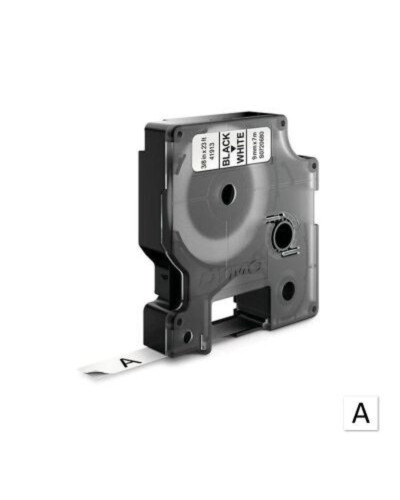 Cinta Dymo D1 en plástico de 9 mm color blanco