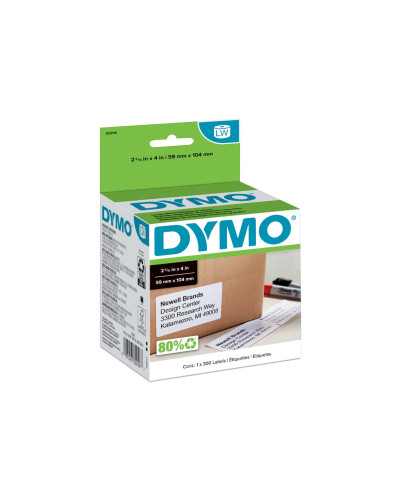 Etiqueta Dymo LW en papel de 59mm x 102mm (300 Etiquetas)
