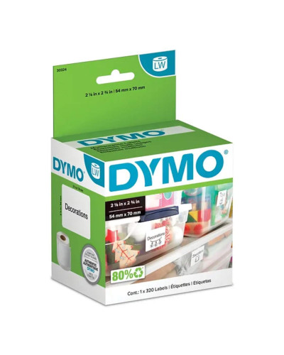 Etiqueta Dymo LW en papel de 54 mm x 70 mm (320 Etiquetas)