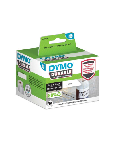 Etiqueta Dymo LW Industrial durable en poliester de 19mm x 64mm (900 Etiquetas)