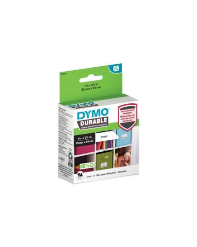 Etiqueta Dymo LW Industrial durable en poliester de 25mm x 54mm (160 Etiquetas)