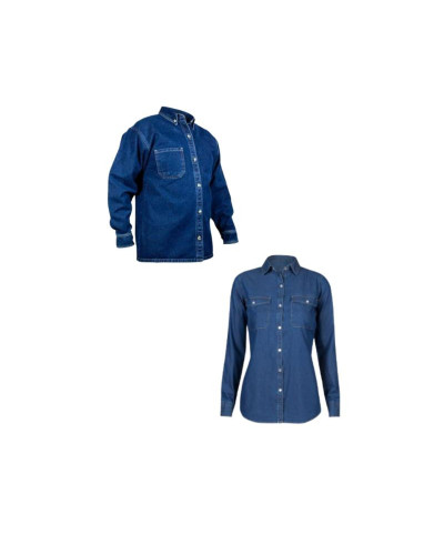 Camisa en jeans industrial
