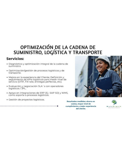 Oferta optimización de la cadena de suministro-detalle