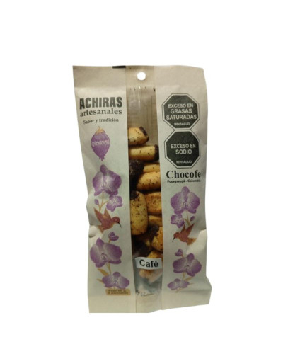 Achiras de sagú con café orgánico 60 gr