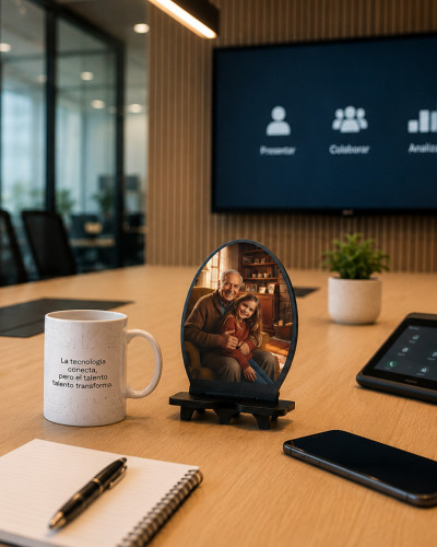 Portacelulares personalizados en madera para empresas y regalos corporativos