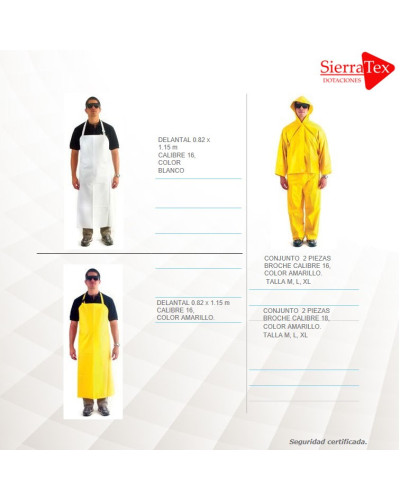 Delantal Impermeable - Peto