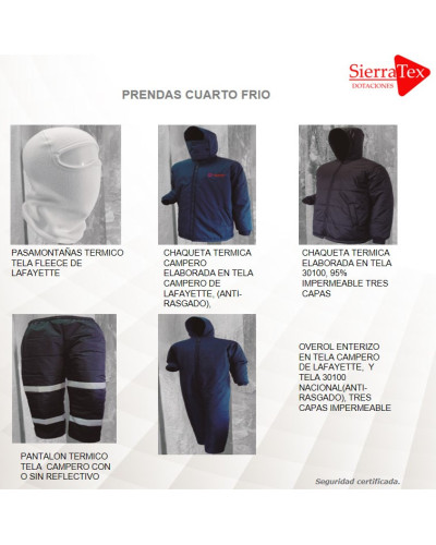 Prendas Para Cuarto Frio