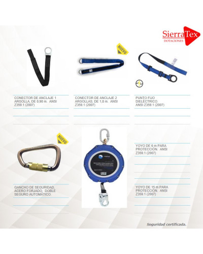 Conector de Anclaje y YOYO  Vertical