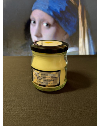 Vela homenaje esencia de la perla 160 ml Fragancia Manzanilla, mandarina y jengibre
