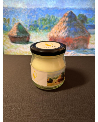 Vela homenaje campos dorados 160 ml Fragancia Canela, manzana y bergamota