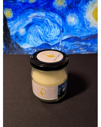Vela homenaje noche estrellada 160 ml Fragancia Bambú y manzanilla
