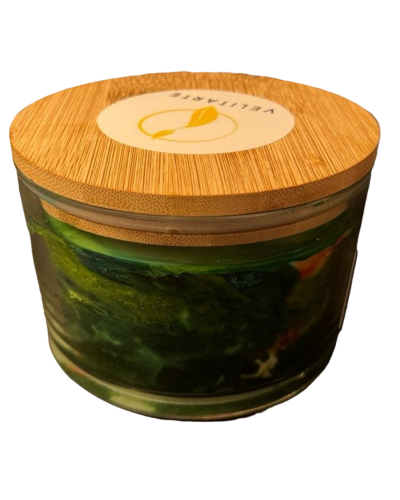 Vela homenaje campos dorados 350 ml Fragancia Canela, manzana y bergamota