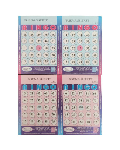 CARTONES DE BINGO