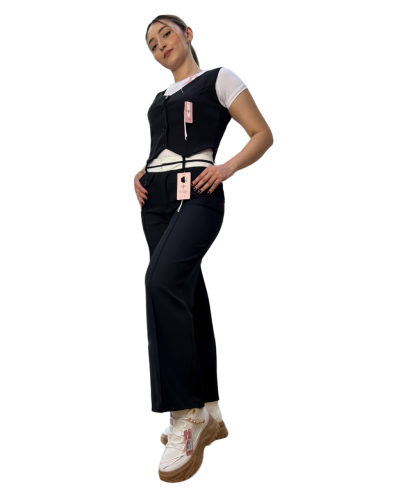 Pantalon Pretina Industrial Negro