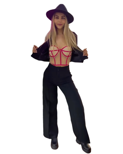 Pantalon Bota Ancha Negro