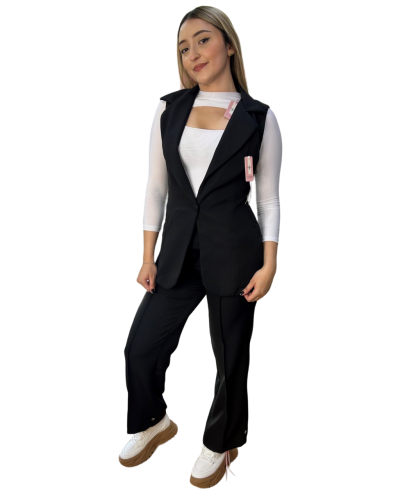 Pantalon Venita Ancho Negro