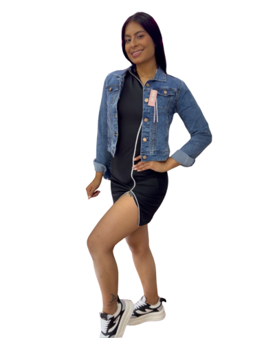 Chaqueta Clásica Denim Medio