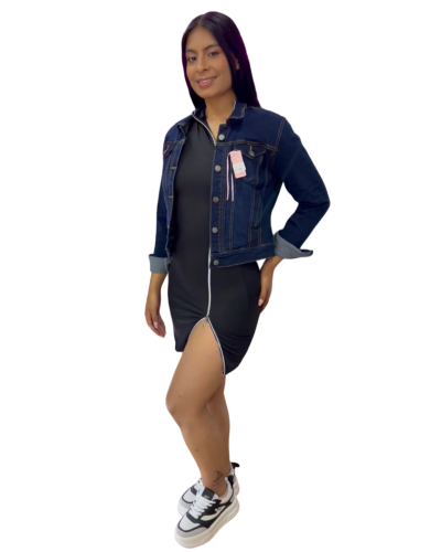 Chaqueta Clásica Denim Oscura