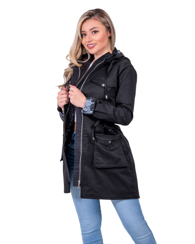 Chaqueta Parka Negro DBJ