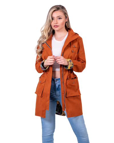 Chaqueta Parka Terracota DBJ