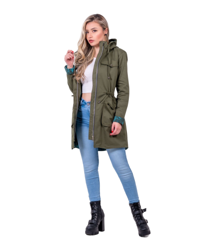 Chaqueta Parka Verde DBJ