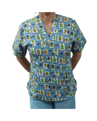 Conjunto antifluido blusa estampada